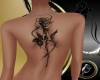 black Rose  Back Tattoo