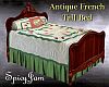 Antq French Tall Bed GrM