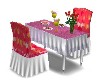 Romantic dinner table