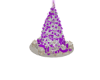 purple christmas tree