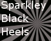 Sparkley Black Heels