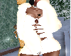 White fluffy coat