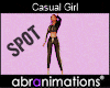 Casual Girl Dance Spot