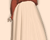 Cream long skirt