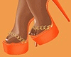 Tahiti Orange Heels