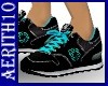 Sneakers Black Cyan (F)