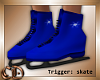 Blue Ice Skates Animated