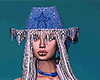 🅙 BLUE COWGIRL HAT
