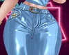 Blue Latex Pants