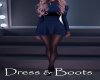 AV Blue Dress & Boots