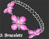 C]2 Flower bracelets