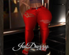 [JD]Red Torn Jeans