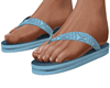 Leo Blue Flip Flops