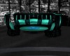 Black/Teal Couch