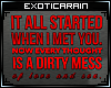 (E)Sign:Dirty Mess Red
