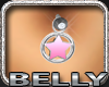 Pink Star Belly Piercing