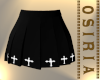 Pleated Skirt & Cross