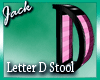 Letter D Stool