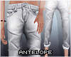   Cuffed jeans | White