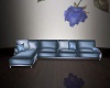 4P Blue Rose Couch