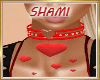 RED SEXY HEART CHOKER SB