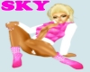 *sky*pink/white/leather