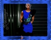 robe soiree bleu black