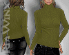 Olive Turtleneck Sweater
