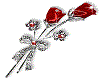 Red & Silver Rose