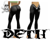 DETH  Black tight pants