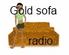 Gold sofa radio