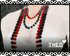 [T] Red/B Bead Necklace