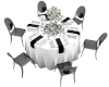 Classy B&W Party Table