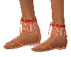 Peach Jeweled Sandals