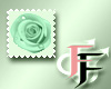 Rose (Green) Stamp