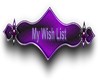 My Wish List purple