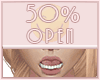 Open Mouth 50%