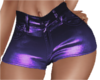 metallic shorts purple p