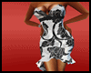 Floral Sun Dress Blk&Wht