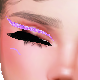 pink glitter eyeliner.