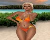 Summer orange bikini