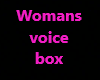 womans voice box