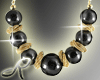 black n Gold necklace