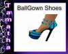 Blue Ballgown Heels
