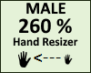 Hand Scaler 260% Male