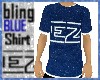 BLING blue shirt