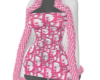 pink d dress with coat