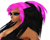 Black pink hair