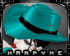 Hm*Cowgirl Teal Hat 