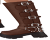 Leather boots brown